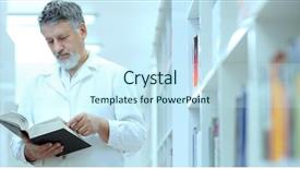  Presentation with business research - PPT layouts featuring a library of research background and a cool aqua colored foreground