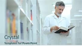  Presentation with library research - Theme enhanced with a library of research background and a lemonade colored foreground