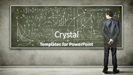  Presentation with blackboard - Colorful slides enhanced with a lot of data backdrop and a gray colored foreground