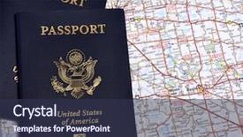  Presentation with canada map - Cool new presentation theme with a map of canada backdrop and a tawny brown colored foreground