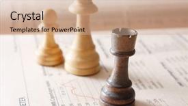  Presentation with stock markets - Colorful PPT theme enhanced with a metaphor for stock backdrop and a coral colored foreground