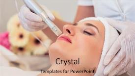  Presentation with relaxing - Amazing presentation theme having a modern beauty center backdrop and a coral colored foreground