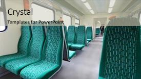  Presentation with commuter - Slide deck with merry christmas young couple celebrating background and a tawny brown colored foreground