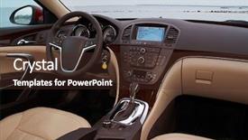  Presentation with luxury car - PPT theme featuring a modern luxury car background and a tawny brown colored foreground