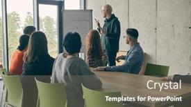  Presentation with modern - PPT theme enhanced with a-modern-office-setting background and a gray colored foreground