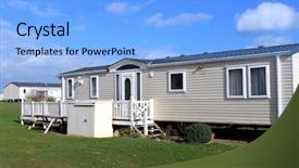  Presentation with trailer park - Amazing presentation having a modern trailer park backdrop and a light blue colored foreground