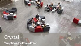  Presentation with groups - Amazing slide deck having a modern university atrium backdrop and a gray colored foreground