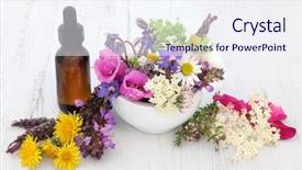  Presentation with mortar - Colorful theme enhanced with a mortar with pestle backdrop and a sky blue colored foreground