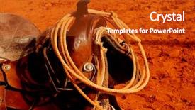  Presentation with western - Cool new presentation theme with a navajo western saddle backdrop and a crimson colored foreground