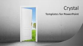  Presentation with world vision - Beautiful PPT theme featuring a new better world backdrop and a light gray colored foreground