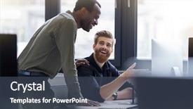  Presentation with working together - Cool new theme with a new business project backdrop and a  colored foreground