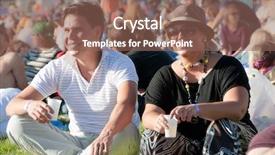  Presentation with music festival - Audience pleasing PPT layouts consisting of a open-air music backdrop and a violet colored foreground