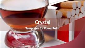  Presentation with whiskey - Presentation theme enhanced with underground train tunnel blurred motion background and a dark gray colored foreground