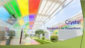  Presentation with pavement - Colorful slide set enhanced with a park with greenland backdrop and a sky blue colored foreground