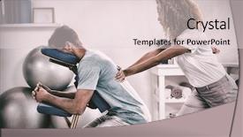  Presentation with give first and u will get back - PPT layouts with a patient in clinic background and a lemonade colored foreground