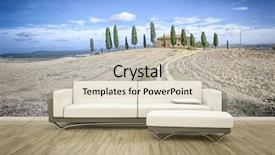  Presentation with questions answers 3d rendering - Presentation enhanced with a photo wall mural background and a soft green colored foreground