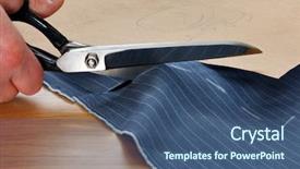  Presentation with cut - Cool new PPT layouts with a piece of pinstripe backdrop and a ocean colored foreground