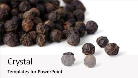  Presentation with pepper - Theme with a pile of black background and a white colored foreground