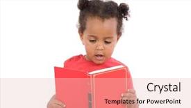  Presentation with baby book - PPT layouts enhanced with a pile of book background and a lemonade colored foreground