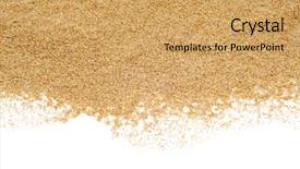  Presentation with white sand - PPT layouts featuring a pile of sand background and a yellow colored foreground