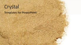  Presentation with white sand - Cool new slides with a pile of sand backdrop and a yellow colored foreground