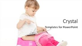  Presentation with training - Presentation theme enhanced with a pink baby potty background and a white colored foreground