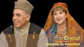  Presentation with prayer - Slides featuring a traditional iranian islam background and a tawny brown colored foreground