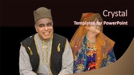  Presentation with islamic - Cool new slide deck with a traditional iranian islam backdrop and a wine colored foreground