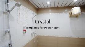  Presentation with public - Amazing presentation theme having a public shower room backdrop and a  colored foreground