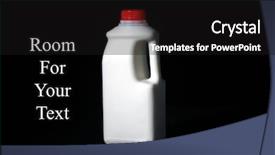  Presentation with cow milk - Cool new presentation theme with a quart of milk backdrop and a  colored foreground