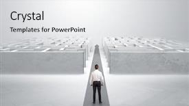  Presentation with red carpet - Amazing PPT theme having a red carpet arrow backdrop and a white colored foreground