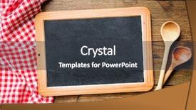  Presentation with tablecloth - Amazing PPT theme having a red checkered tablecloth backdrop and a dark gray colored foreground