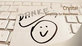  Presentation with thank - Beautiful PPT theme featuring a reminder thank you backdrop and a lemonade colored foreground