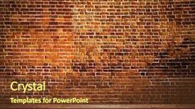  Presentation with cement paint - PPT theme with vintage grungy paint black background and a tawny brown colored foreground