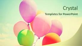  Presentation with vintage retro - Colorful PPT theme enhanced with a retro vintage instagram backdrop and a soft green colored foreground