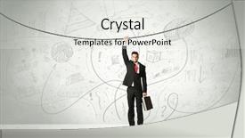  Presentation with risk - Cool new PPT theme with a rope with analysis backdrop and a light gray colored foreground