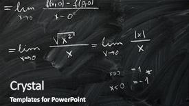  Presentation with math - Presentation with a school with math background and a dark gray colored foreground