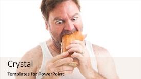  Presentation with submarine - Presentation featuring a scruffy unshaven man background and a lemonade colored foreground