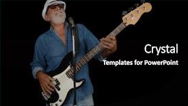  Presentation with los angeles - Slides with a senior bass play background and a black colored foreground