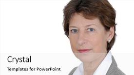  Presentation with menopause - Theme having a senior business woman background and a white colored foreground