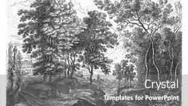  Presentation with tower - Amazing presentation theme having a-series-of-six backdrop and a gray colored foreground