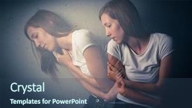  Presentation with anxiety disorder - Amazing slide deck having a severe depression anxiety backdrop and a ocean colored foreground