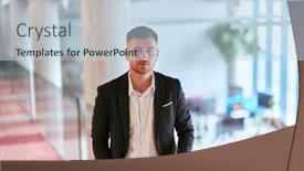  Presentation with corporate - Theme with a-sleek-corporate-setting and a light blue colored foreground