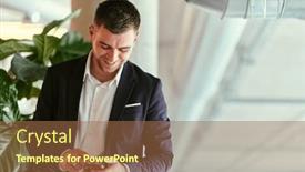  Presentation with corporate - Slides consisting of a-sleek-corporate-setting and a coral colored foreground