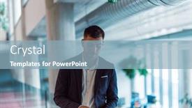  Presentation with corporate - Slides with a-sleek-corporate-setting and a light blue colored foreground