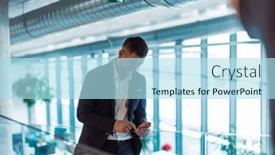  Presentation with corporate - Presentation theme featuring a-sleek-corporate-setting and a light blue colored foreground