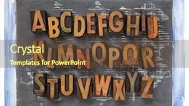  Presentation with wood texture - Slides having a small slate blackboard background and a tawny brown colored foreground