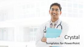  Presentation with file folder - Audience pleasing presentation theme consisting of a smiling asian india backdrop and a white colored foreground