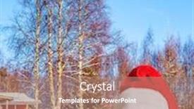  Presentation with forest winter - Slide set with a-snowy-forest-an-adorable background and a coral colored foreground