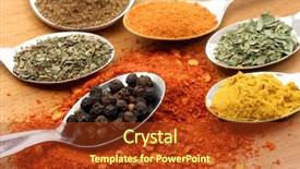  Presentation with pepper - Cool new presentation design with a spoon with six backdrop and a  colored foreground